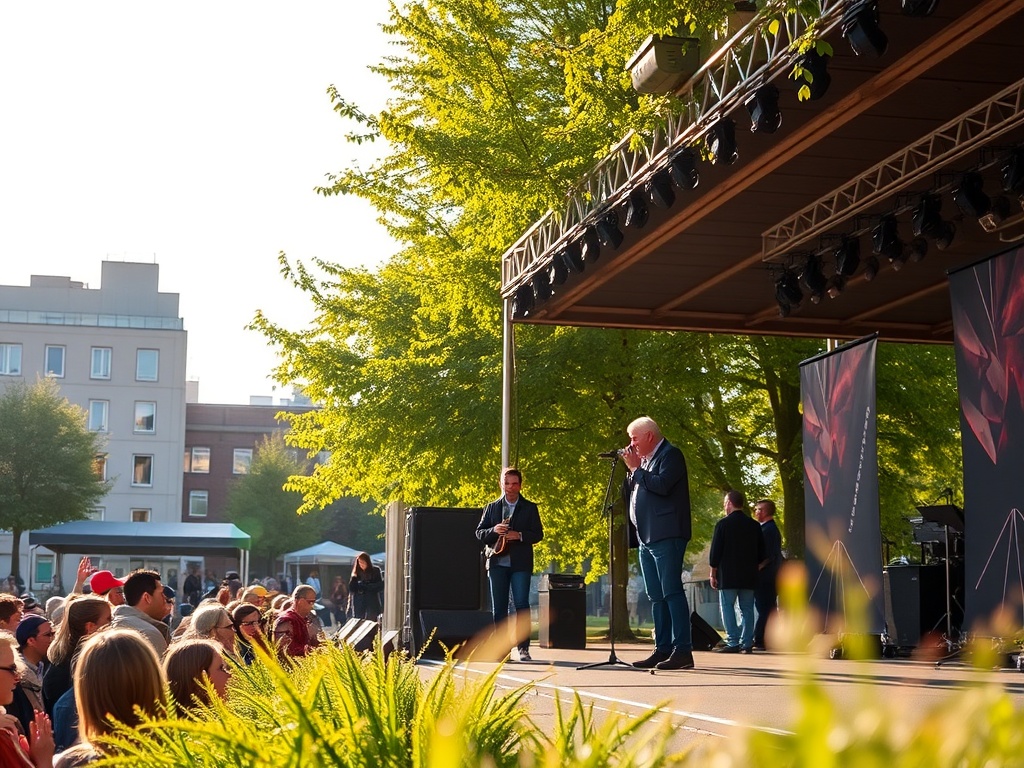 Ruda Śląska: premiera musicalu i instytucje publiczne w centrum uwagi miasta – sztandar dla policji