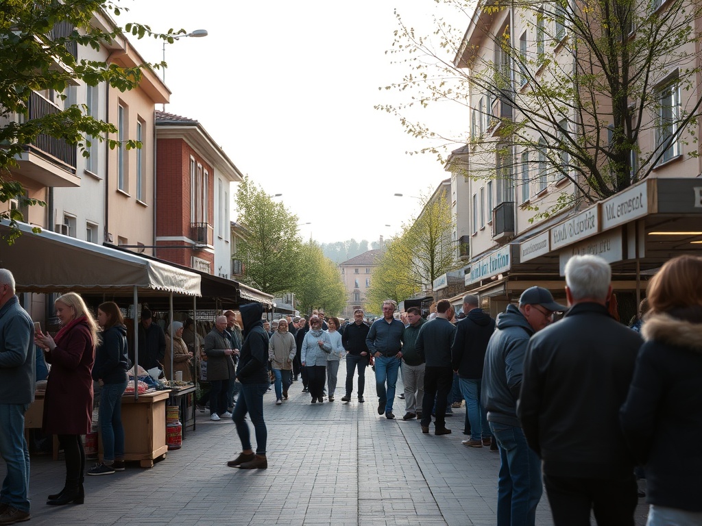 Panorama miasta Ruda Śląska z elementami przemysłowymi i nowoczesną architekturą